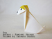 origami Dog, Author : Fumiaki Shingu, Folded by Tatsuto Suzuki